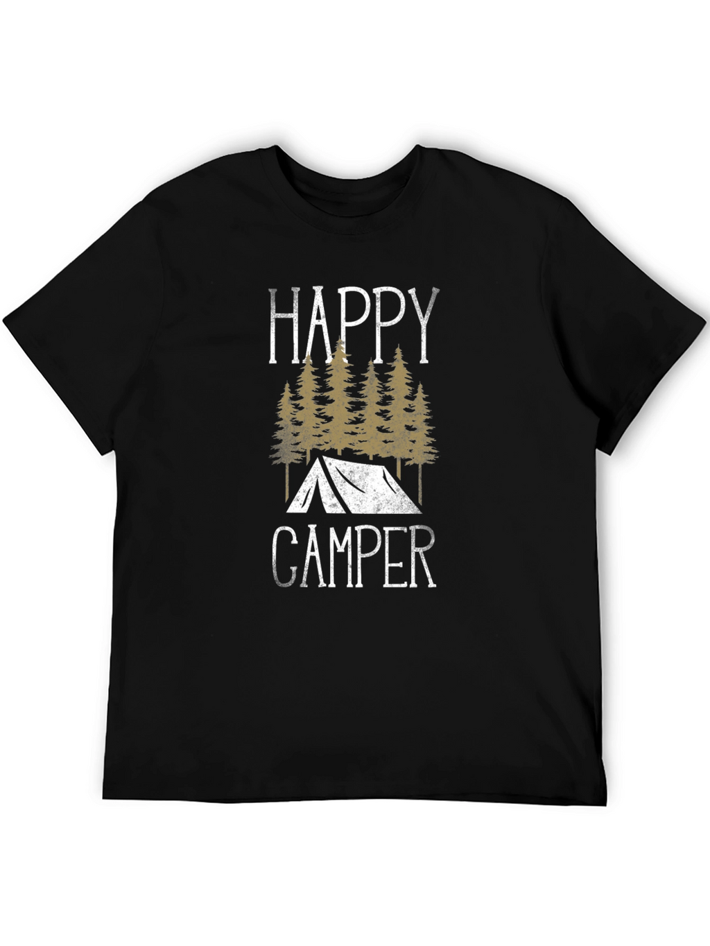 Happy Camper Graphic Tee - Outdoor Adventure Shirt