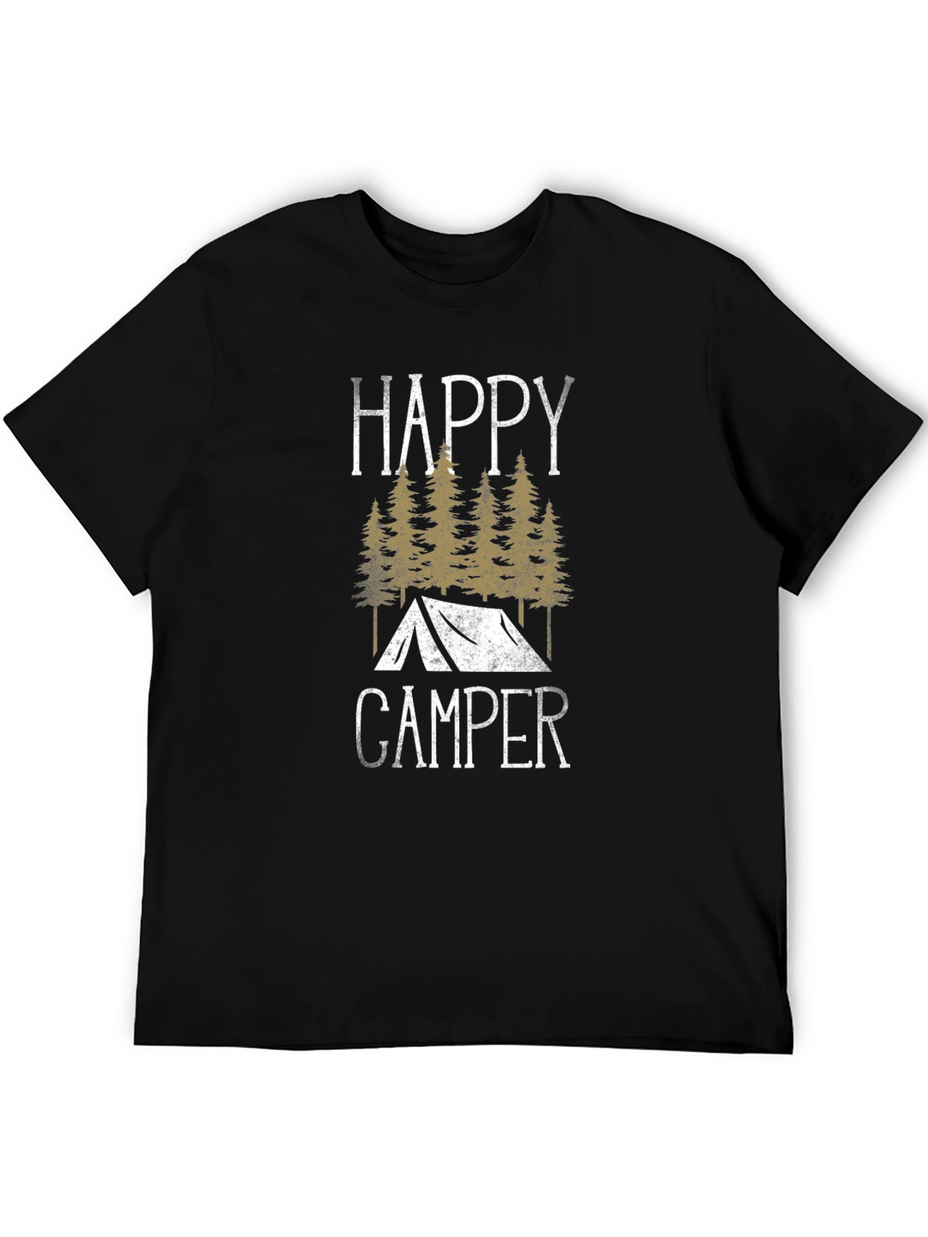 Happy Camper Graphic Tee - Outdoor Adventure Shirt