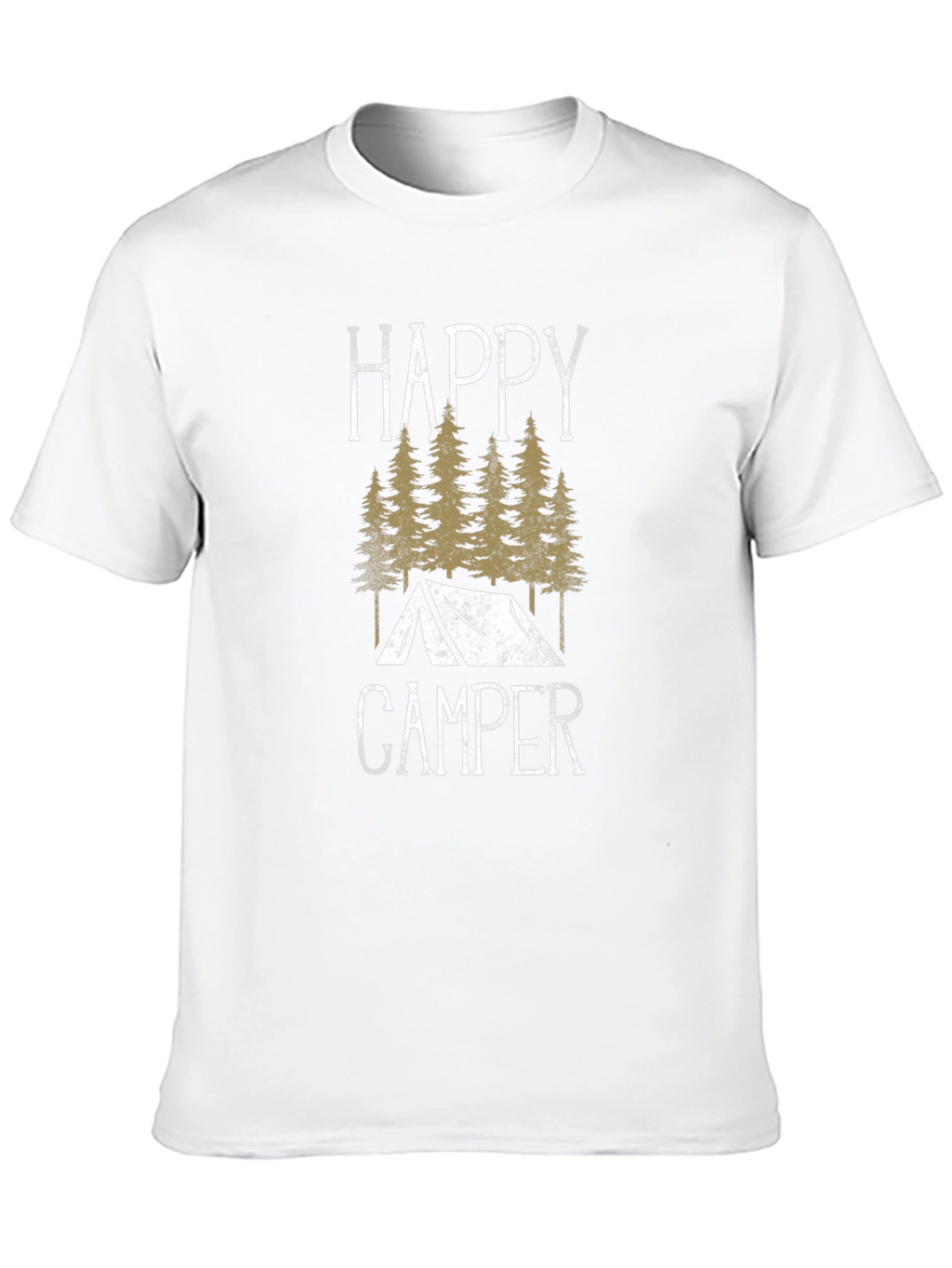 Happy Camper Graphic Tee - Outdoor Adventure Shirt