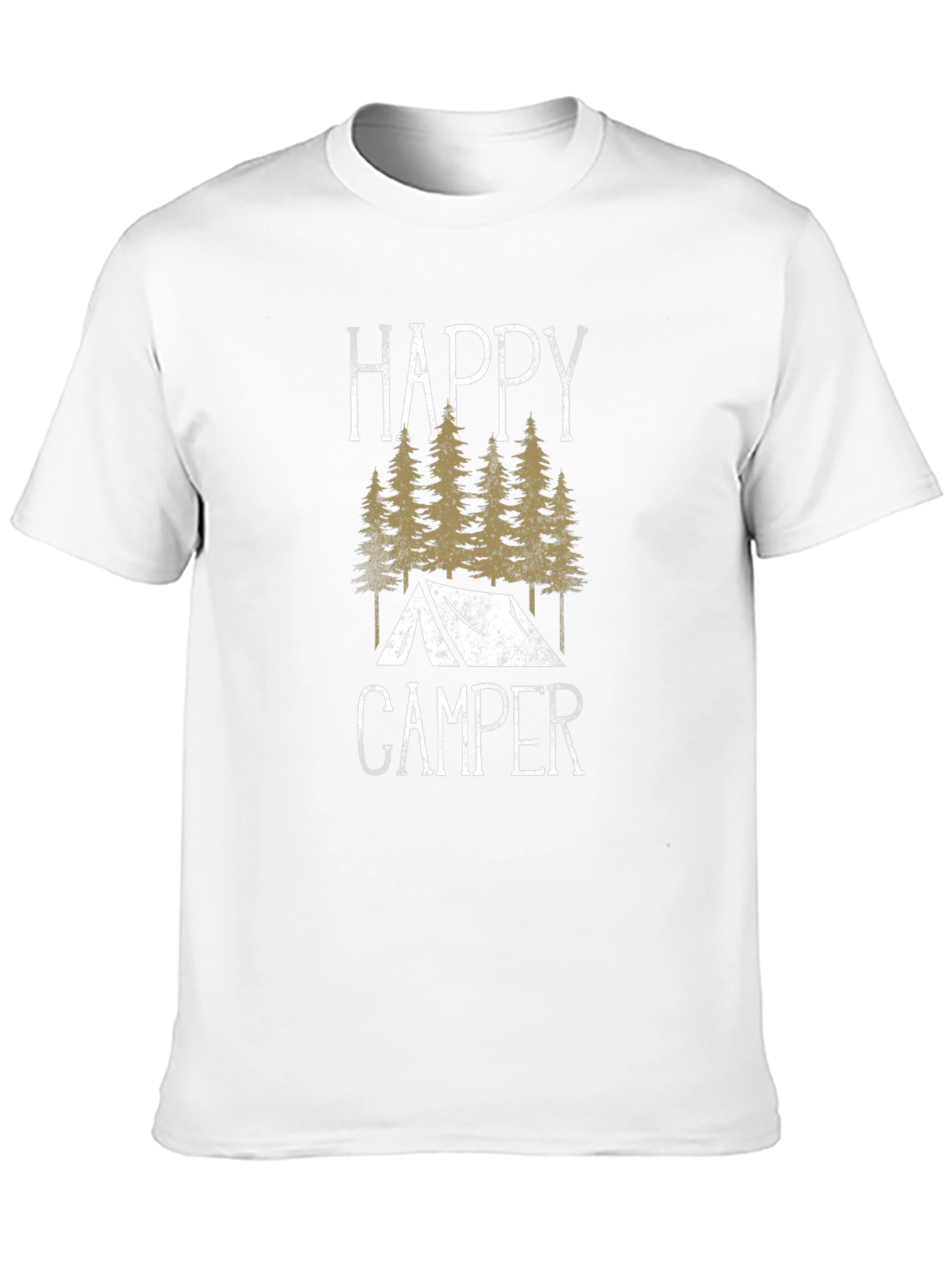 Happy Camper Graphic Tee - Outdoor Adventure Shirt