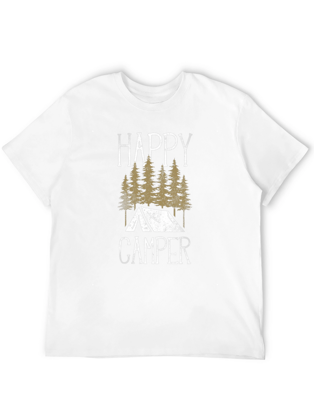 Happy Camper Graphic Tee - Outdoor Adventure Shirt