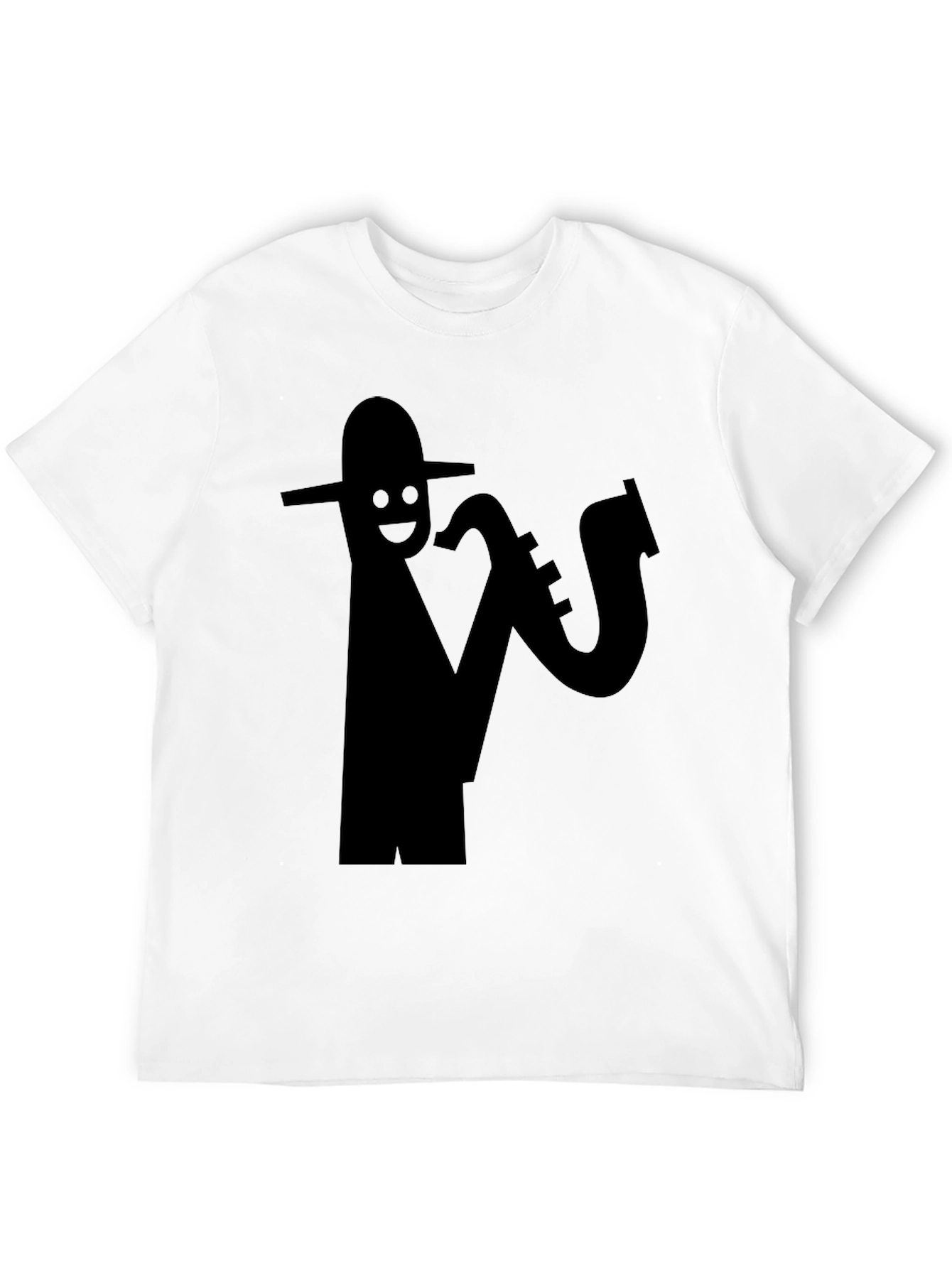 Cool Saxophone Player Black T-Shirt