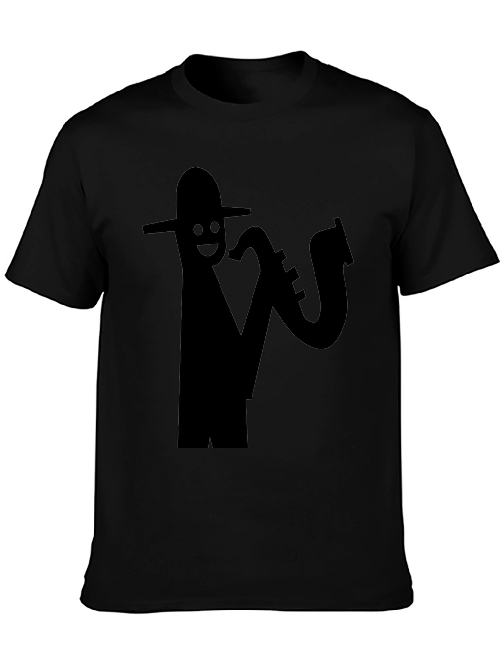 Cool Saxophone Player Black T-Shirt