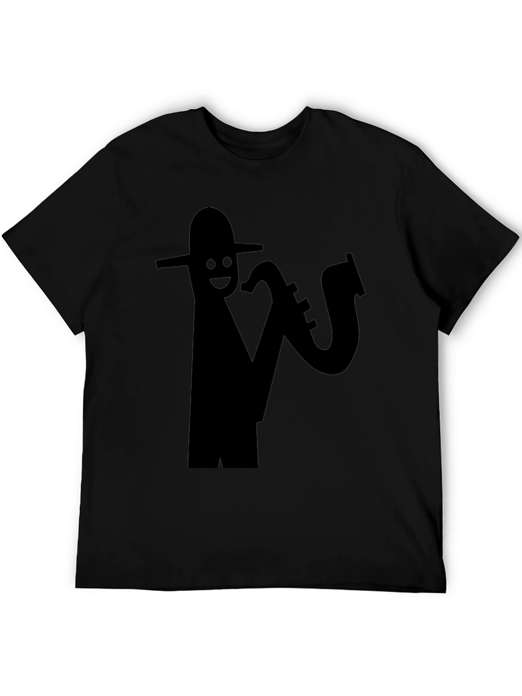 Cool Saxophone Player Black T-Shirt