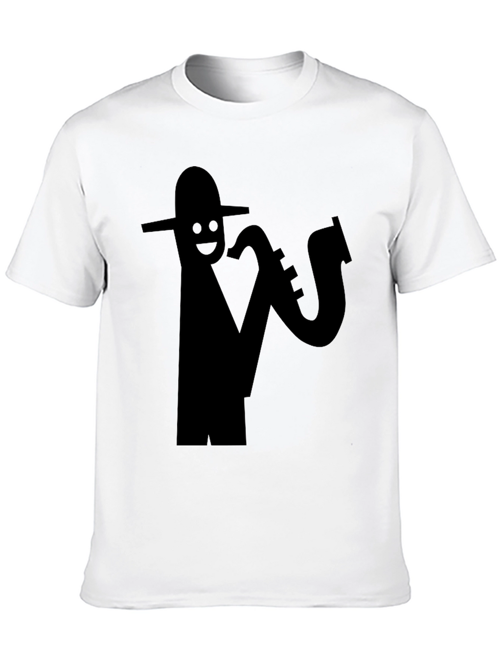 Cool Saxophone Player Black T-Shirt