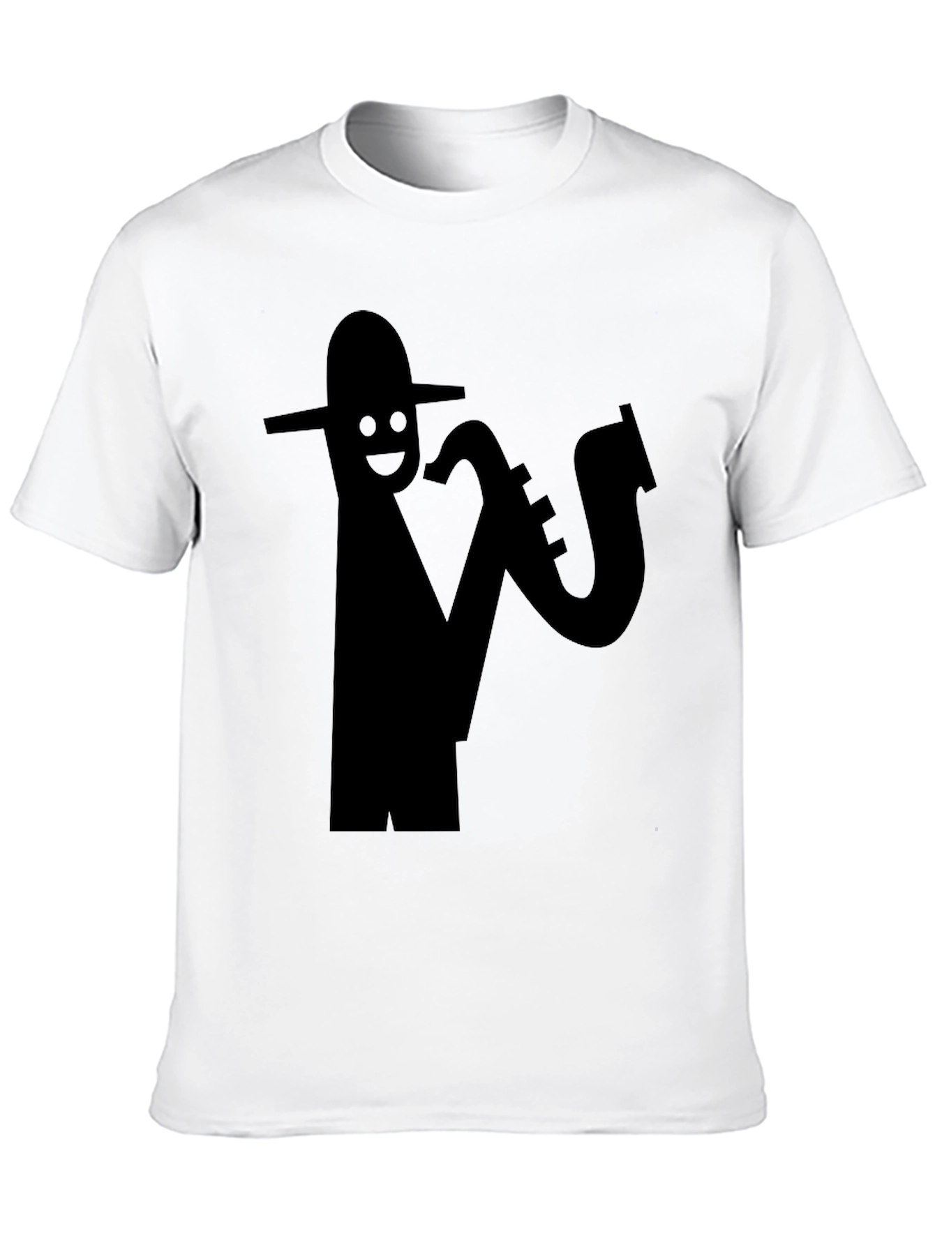 Cool Saxophone Player Black T-Shirt