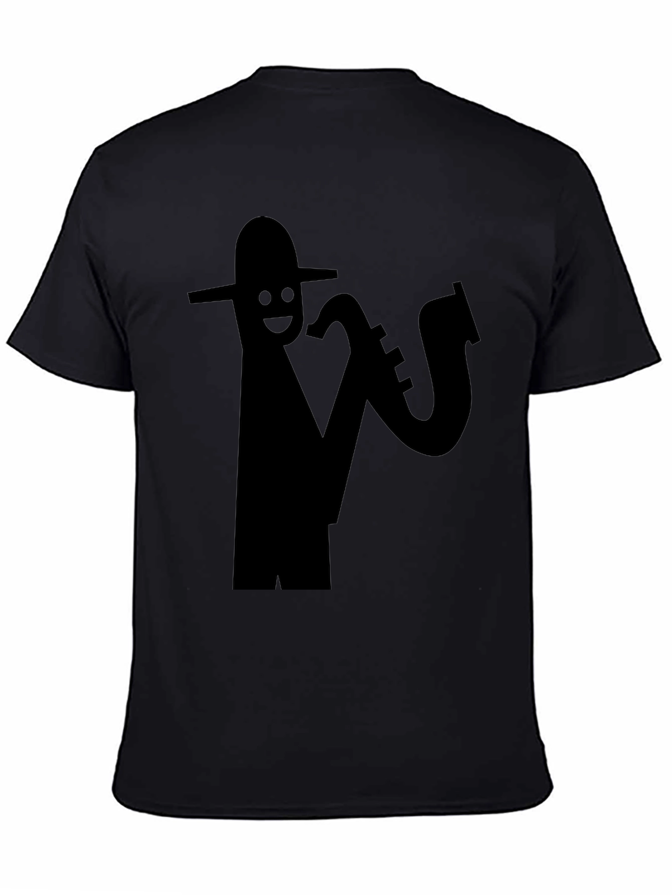 Cool Saxophone Player Black T-Shirt