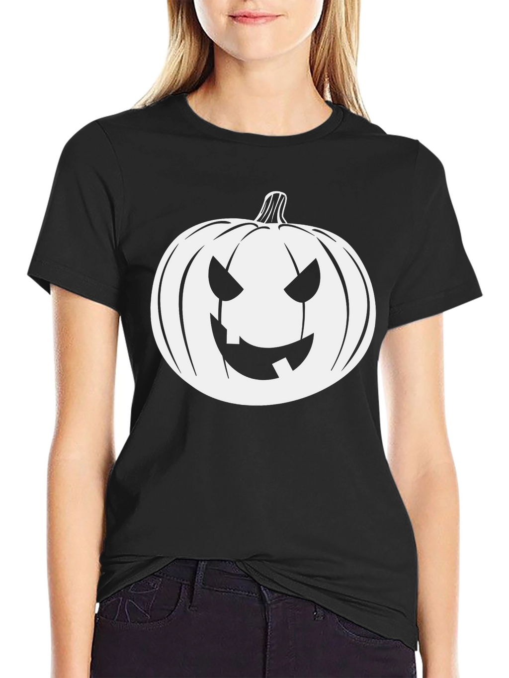 Halloween Pumpkin Graphic Tee - Spooky Season Shirt