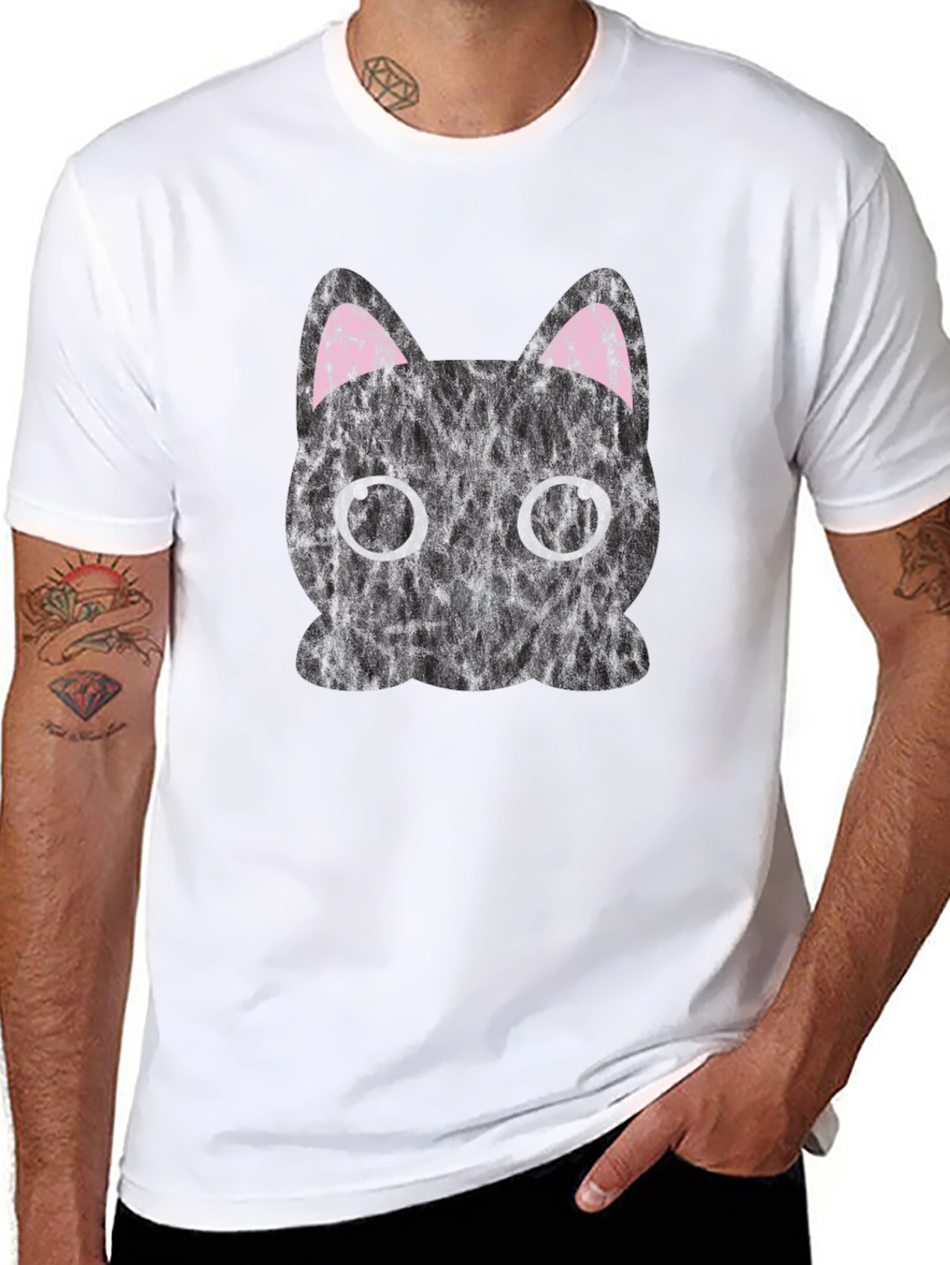 Black Cat Graphic Tee - Unisex Short Sleeve T-Shirt