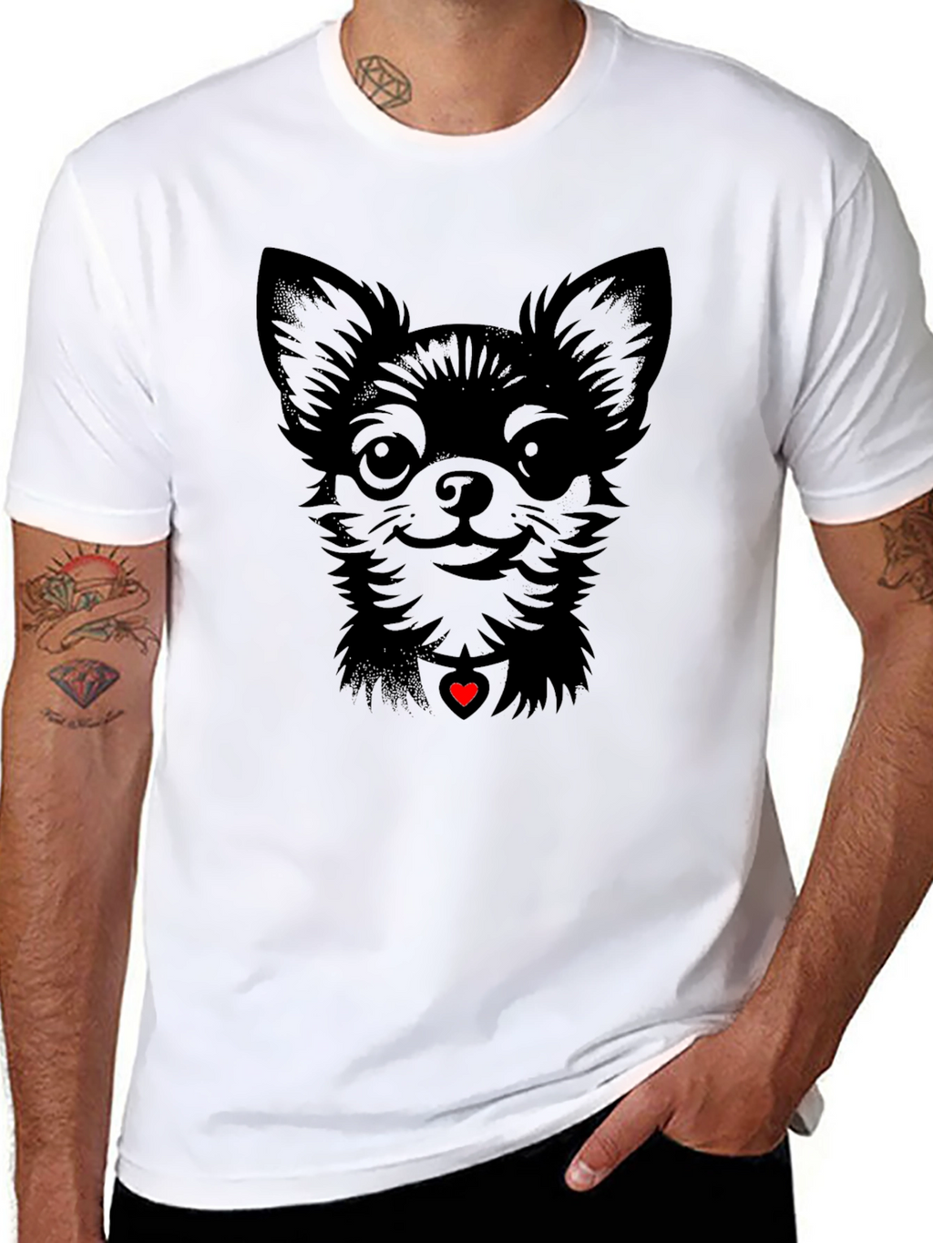 Chihuahua Heart Tee - Cute Dog Lovers Shirt