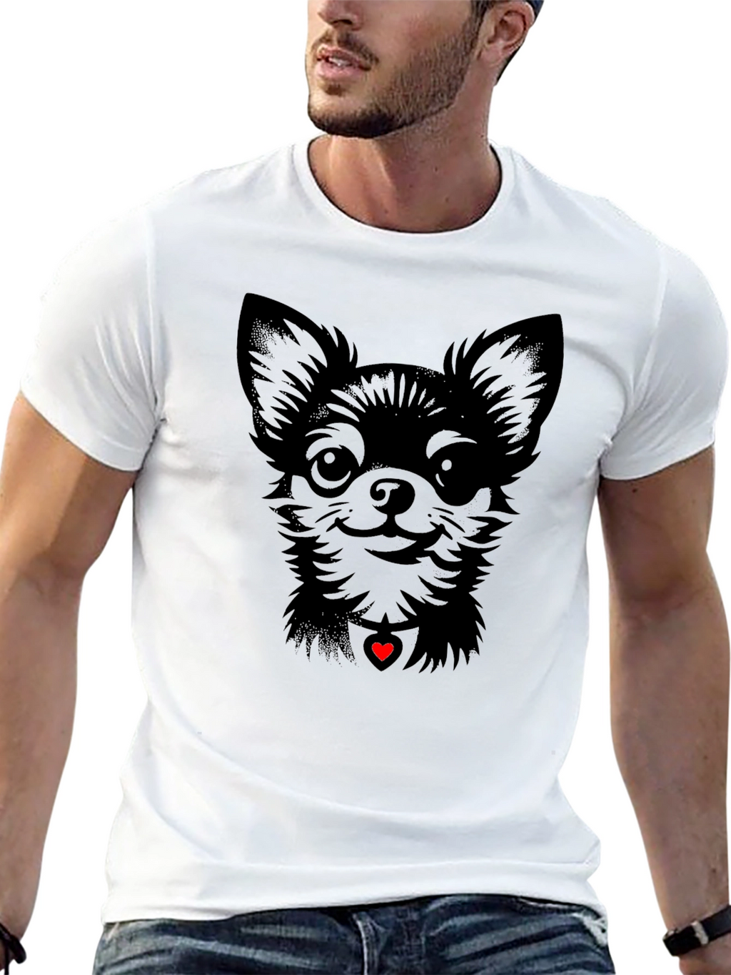 Chihuahua Heart Tee - Cute Dog Lovers Shirt