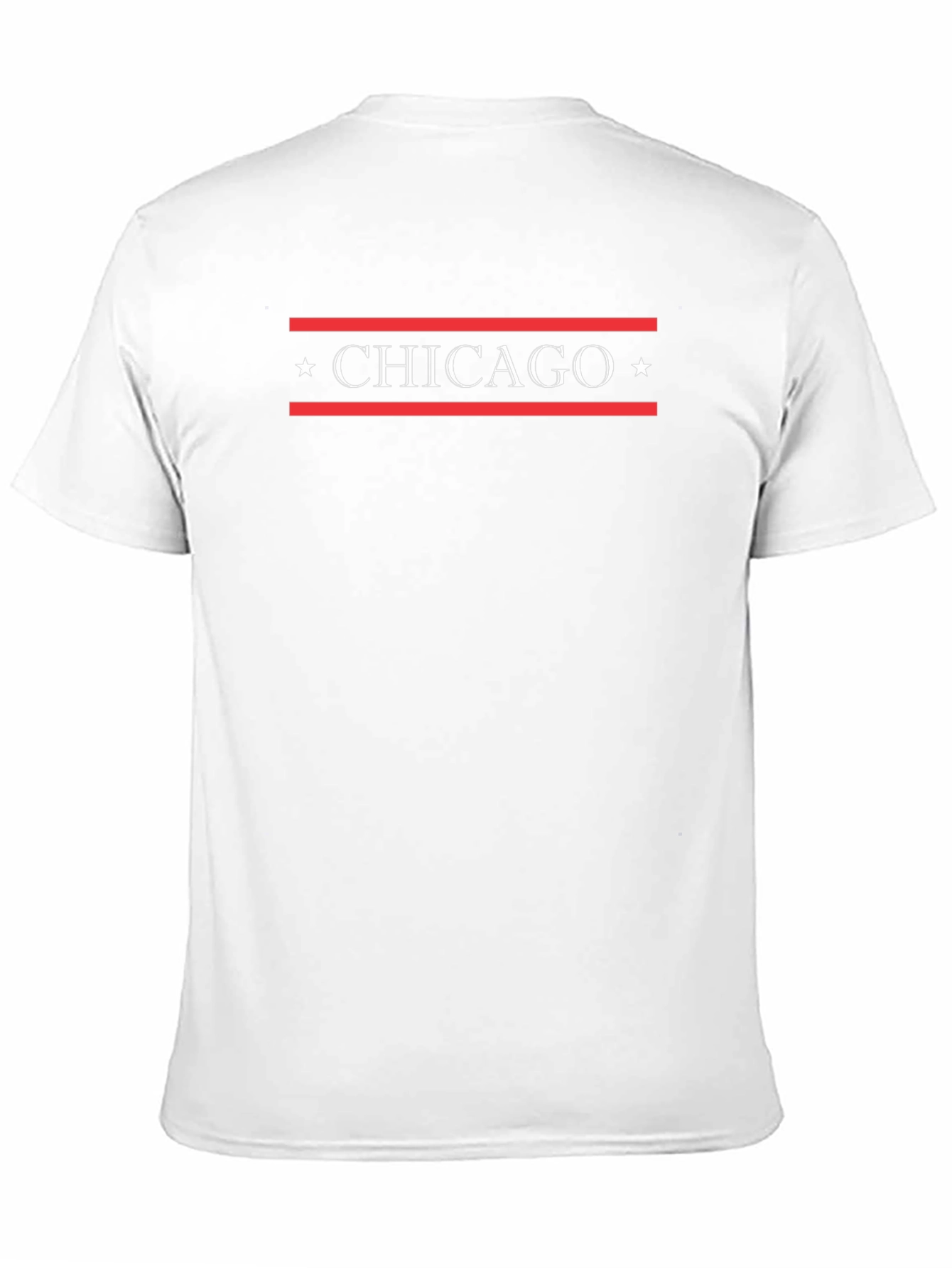 Chicago Star Graphic Tee - Black Cotton T-Shirt