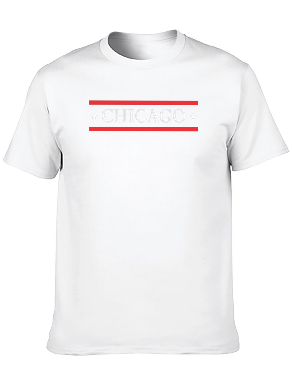 Chicago Star Graphic Tee - Black Cotton T-Shirt