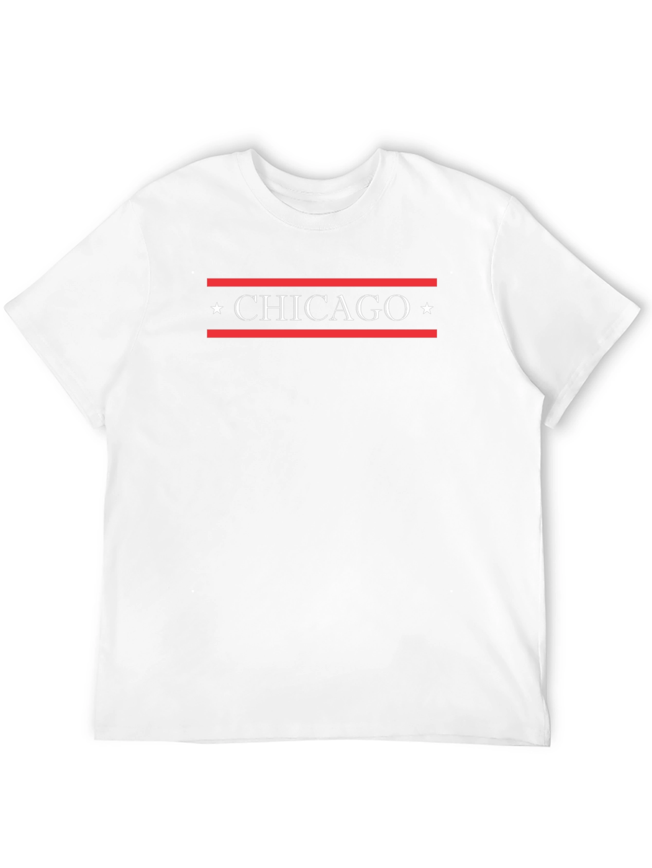 Chicago Star Graphic Tee - Black Cotton T-Shirt
