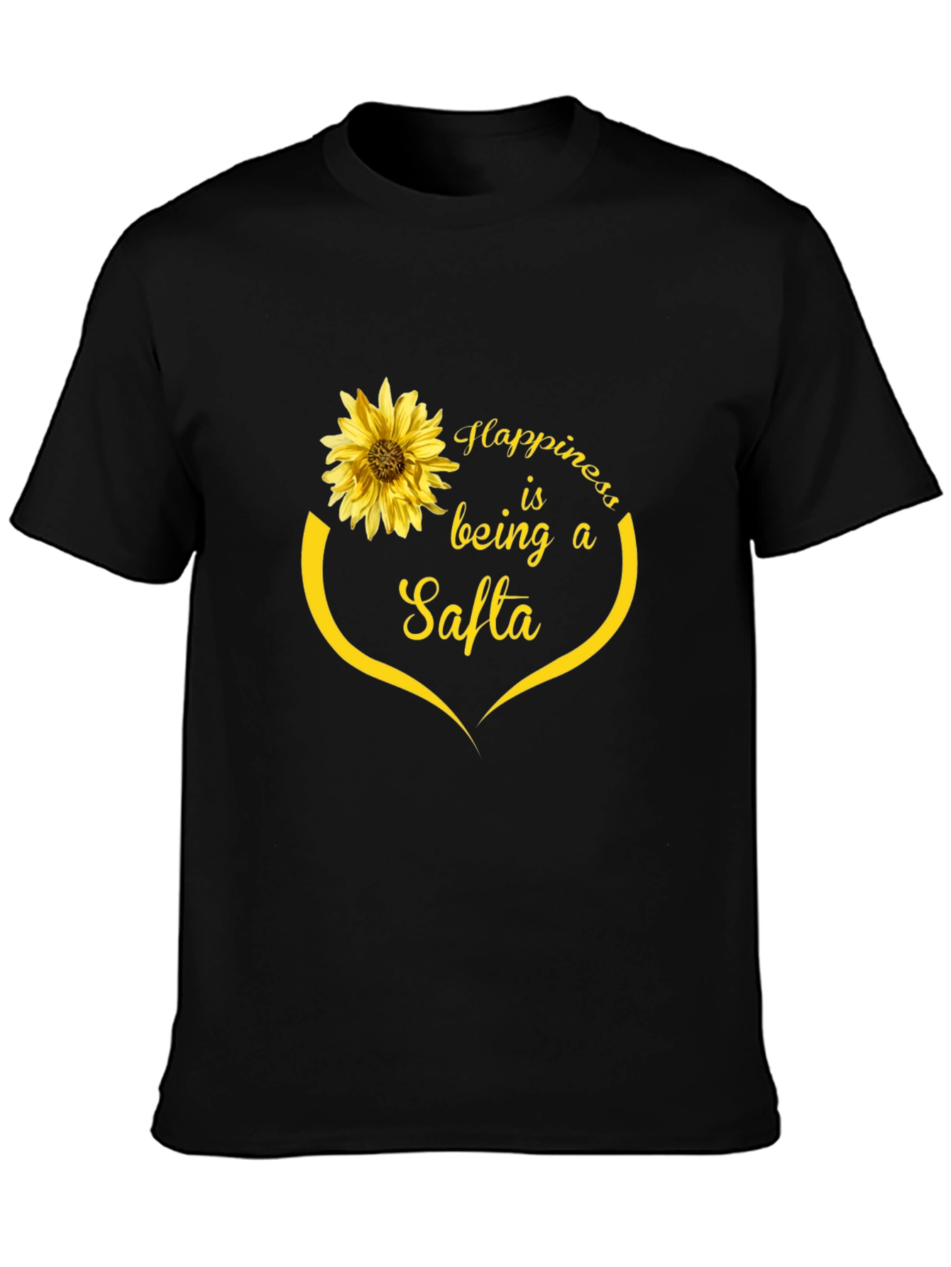 Happiness is Being a Safta Sunflower T-Shirt