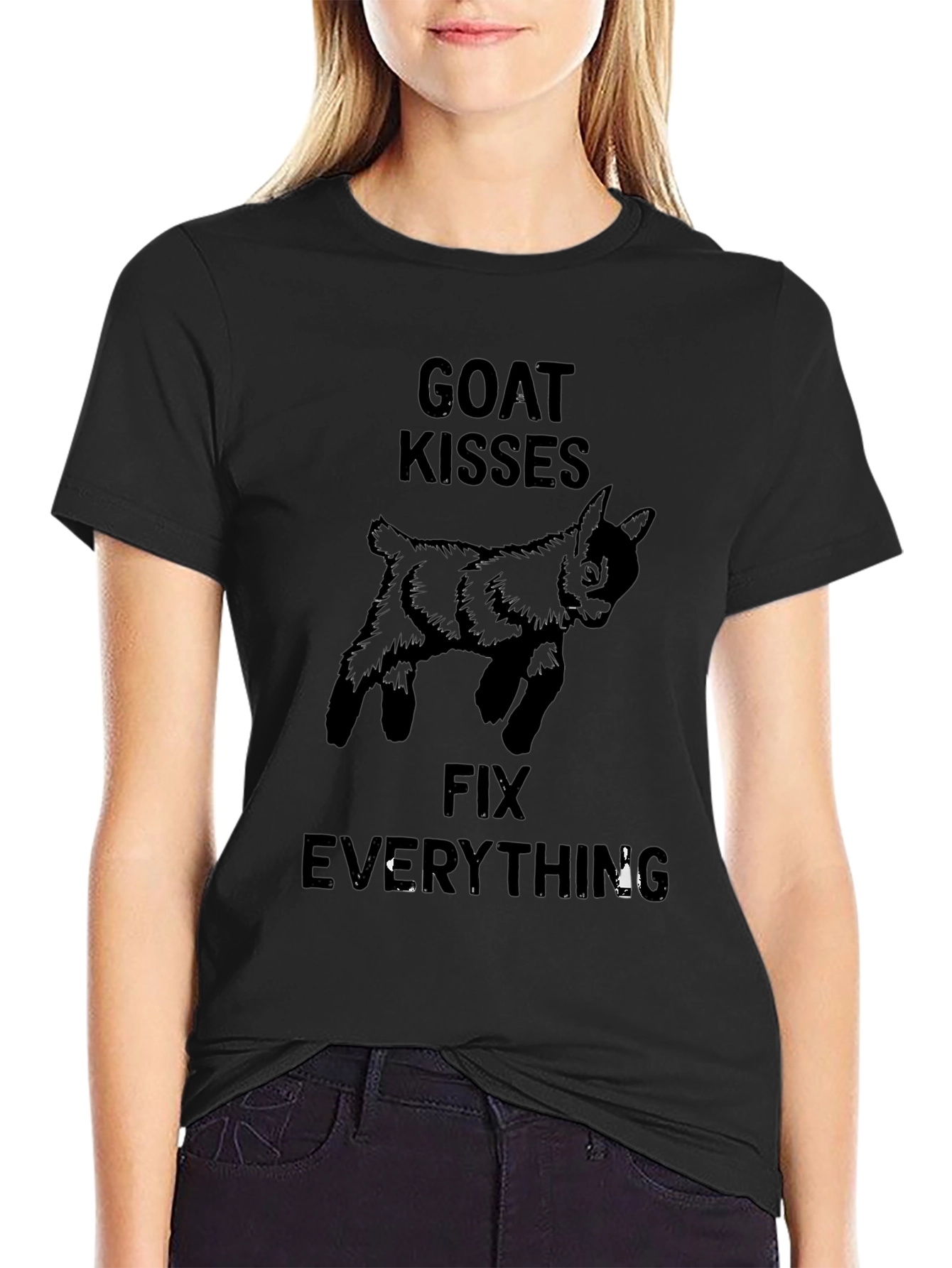 Goat Kisses Fix Everything T-Shirt