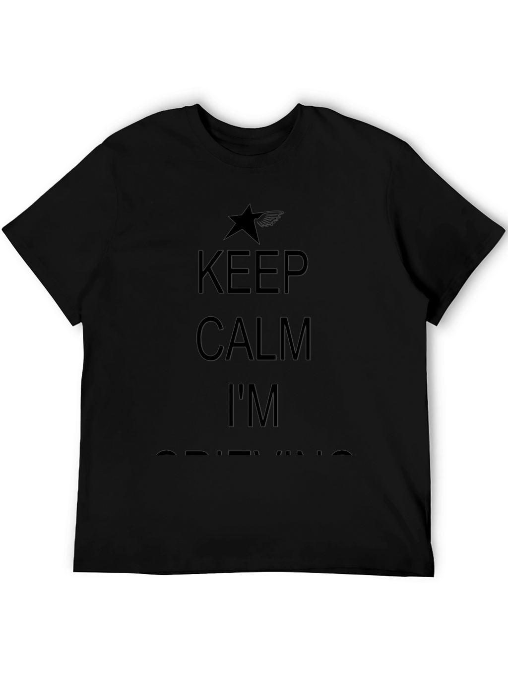 Keep Calm Im Drifting Black T-Shirt