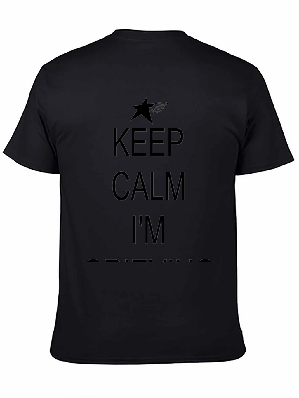 Keep Calm Im Drifting Black T-Shirt
