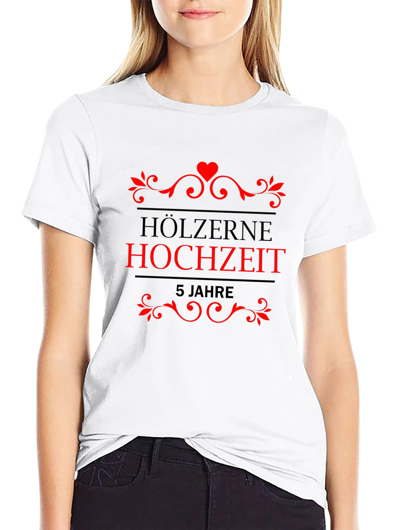 Holzerne Hochzeit 5 Jahre T-Shirt