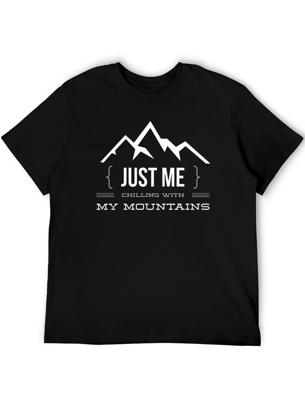 Just Me Chilling Mountains Graphic T-Shirt