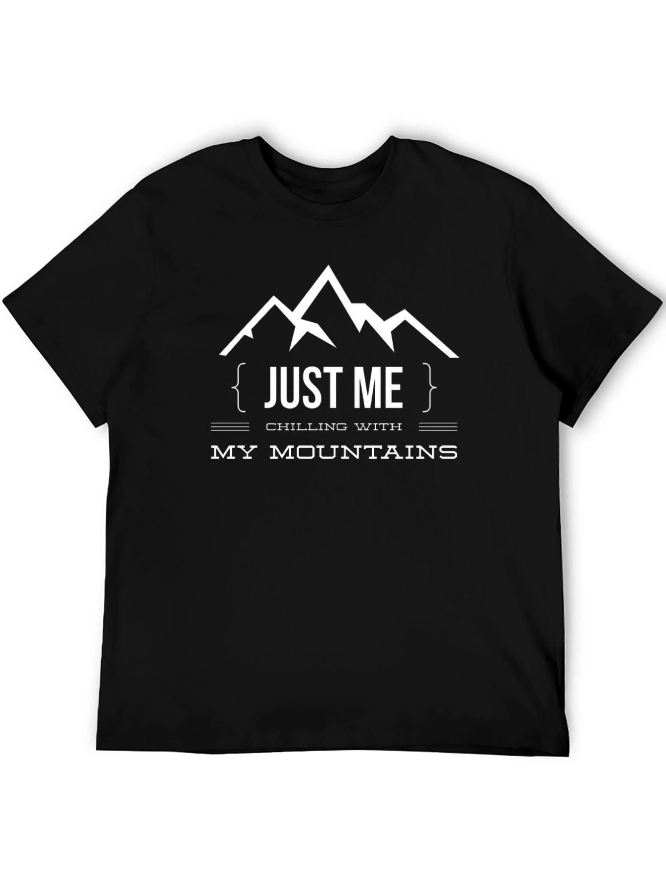 Just Me Chilling Mountains Graphic T-Shirt