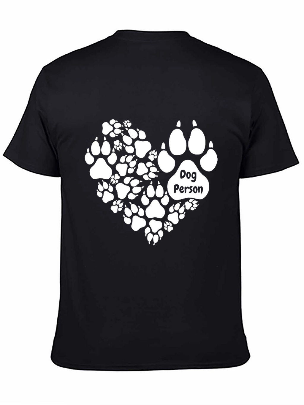Dog Person Paw Print Heart T-Shirt