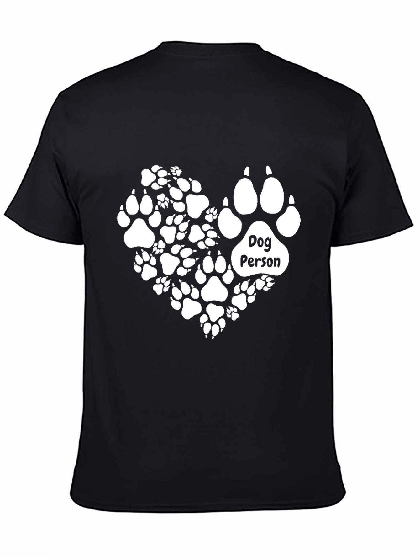 Dog Person Paw Print Heart T-Shirt