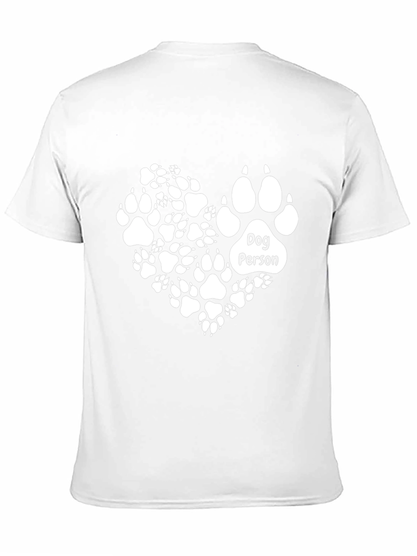 Dog Person Paw Print Heart T-Shirt