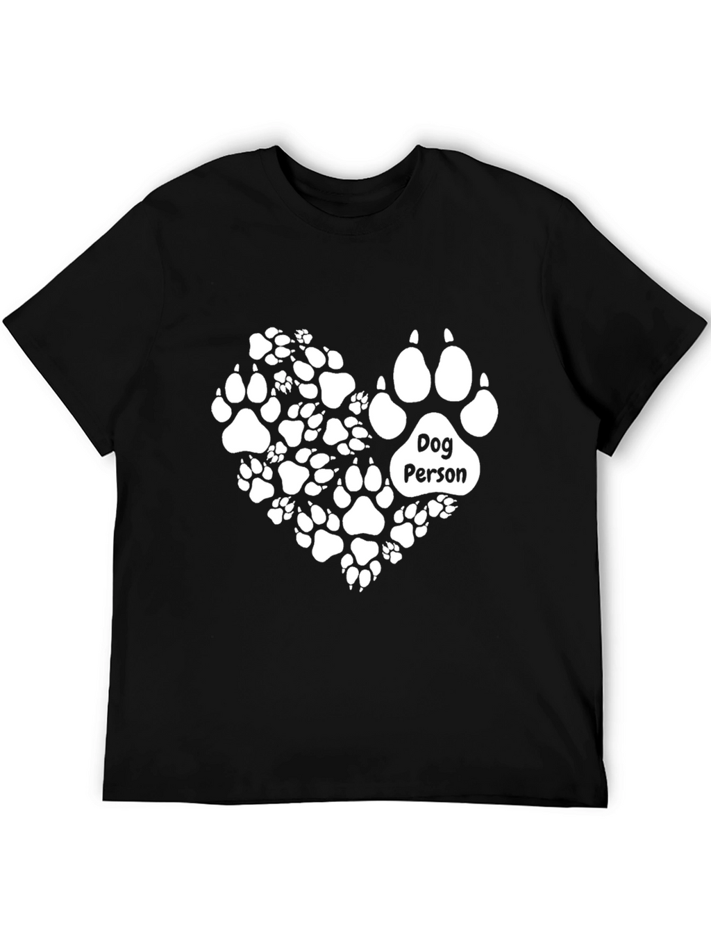 Dog Person Paw Print Heart T-Shirt