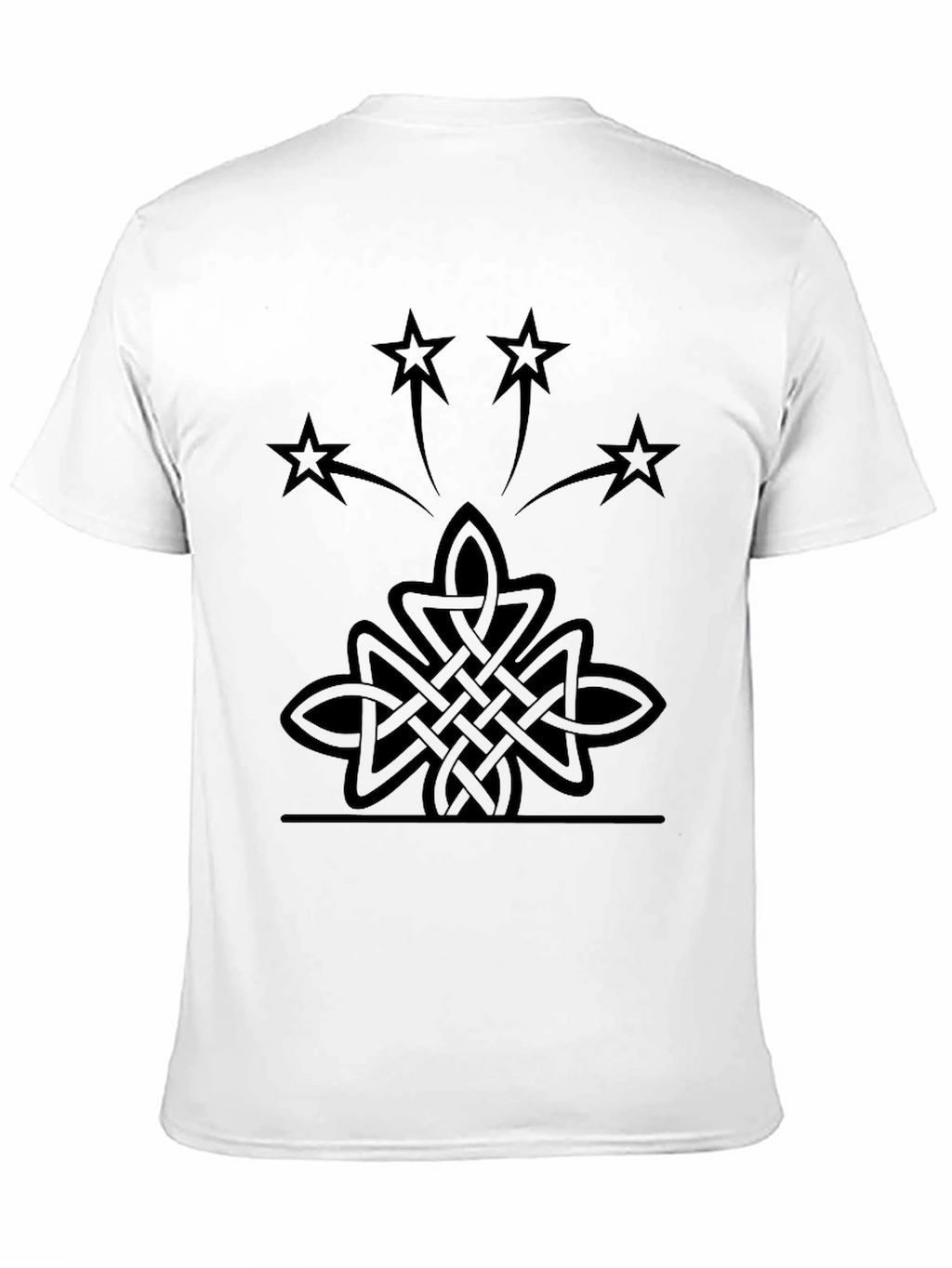 Celtic Knot Starburst Black T-Shirt