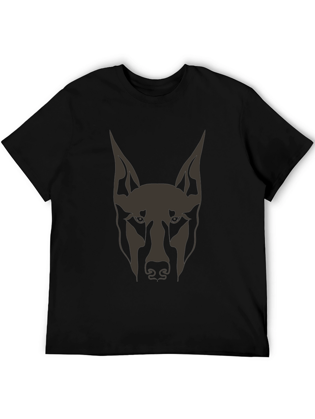Doberman Dog Graphic Tee - Mens Black T-Shirt
