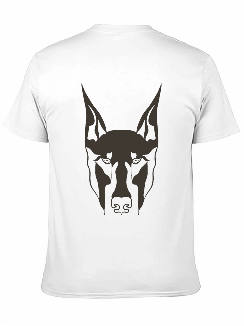 Doberman Dog Graphic Tee - Mens Black T-Shirt