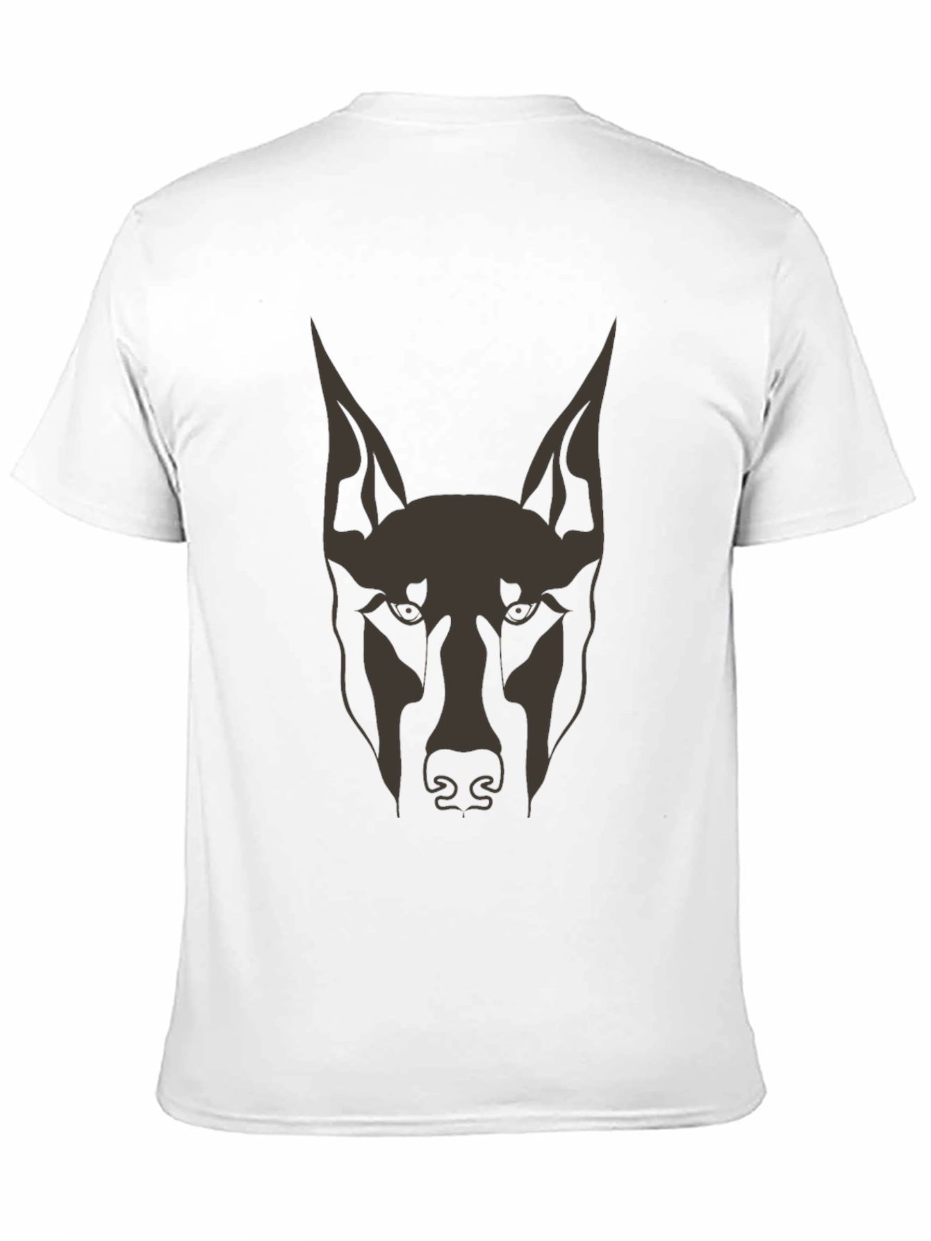 Doberman Dog Graphic Tee - Mens Black T-Shirt