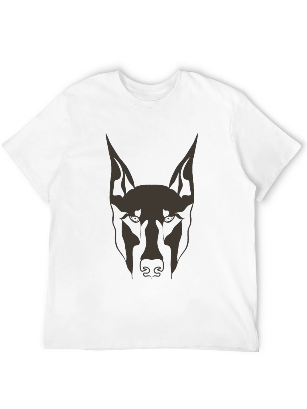 Doberman Dog Graphic Tee - Mens Black T-Shirt