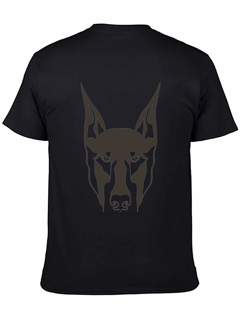 Doberman Dog Graphic Tee - Mens Black T-Shirt