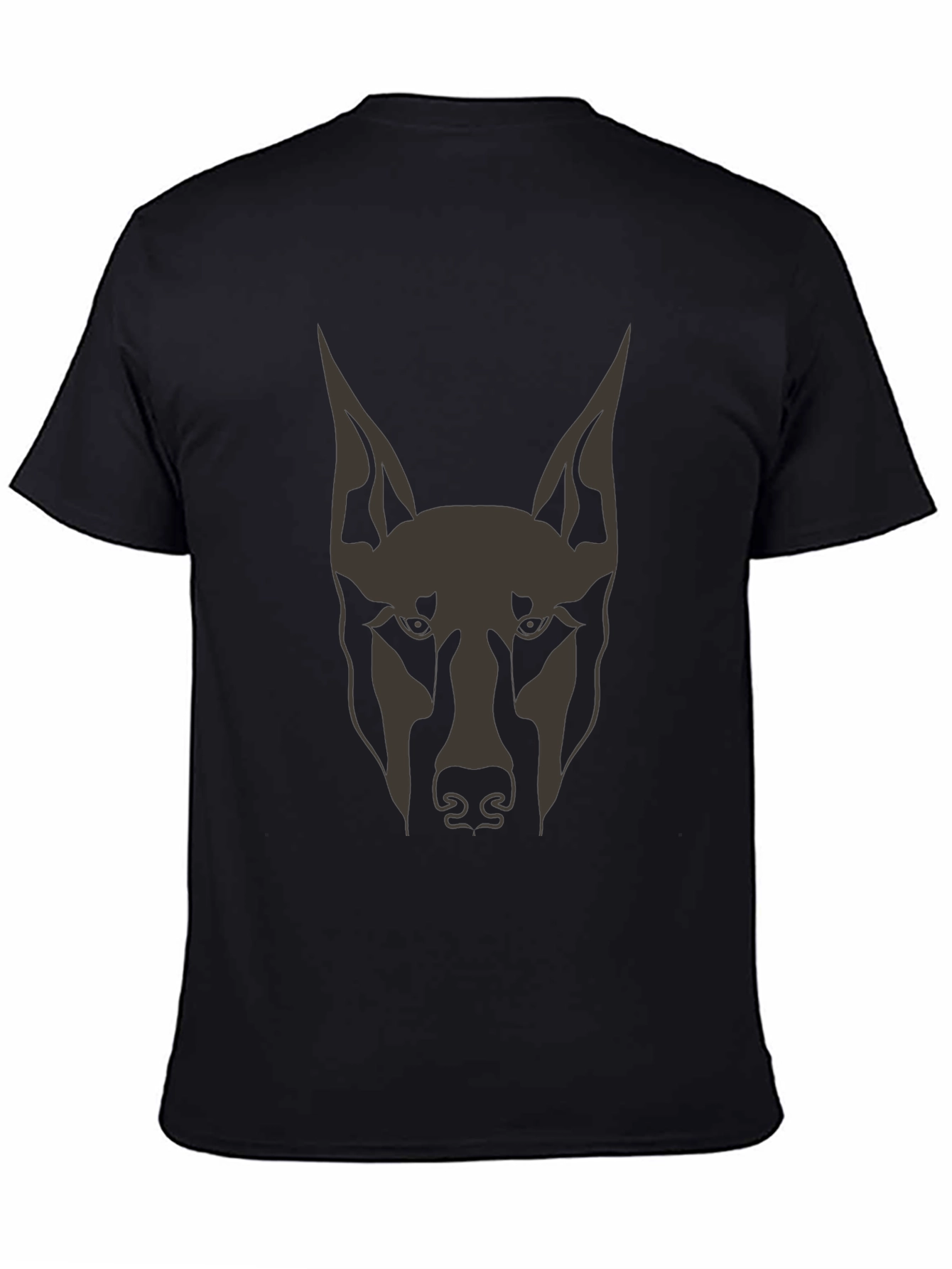 Doberman Dog Graphic Tee - Mens Black T-Shirt