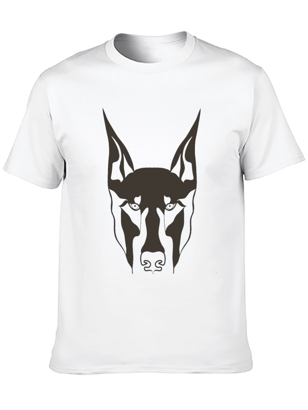 Doberman Dog Graphic Tee - Mens Black T-Shirt