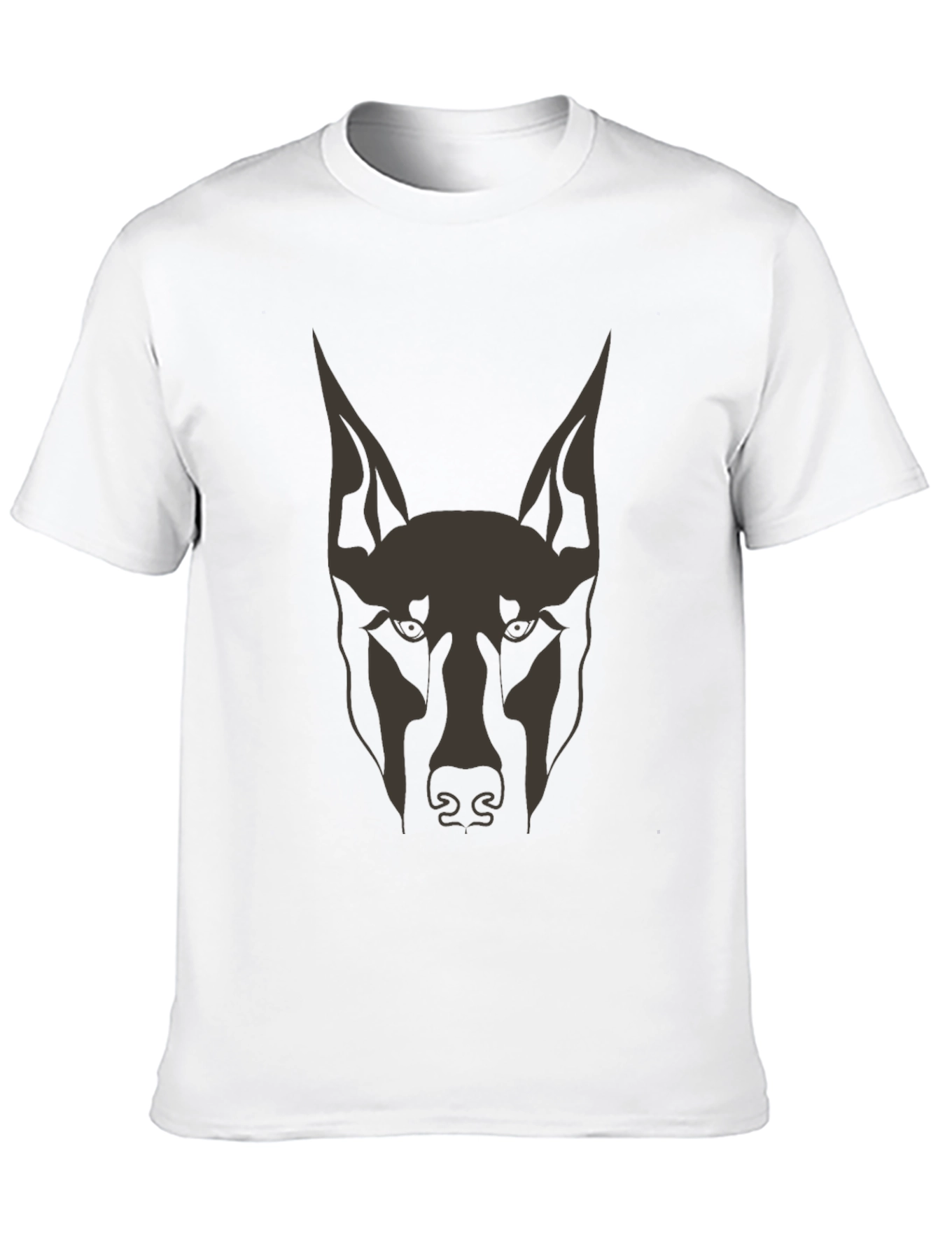 Doberman Dog Graphic Tee - Mens Black T-Shirt