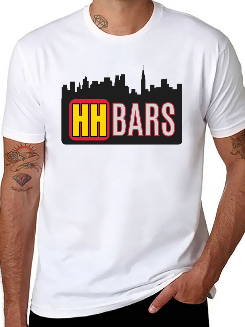 HH Bars Graphic Tee - Black Short Sleeve