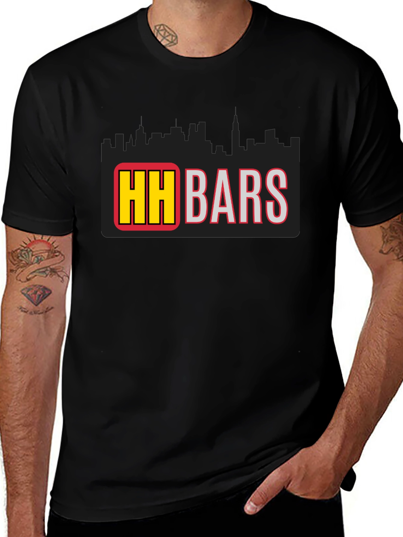 HH Bars Graphic Tee - Black Short Sleeve