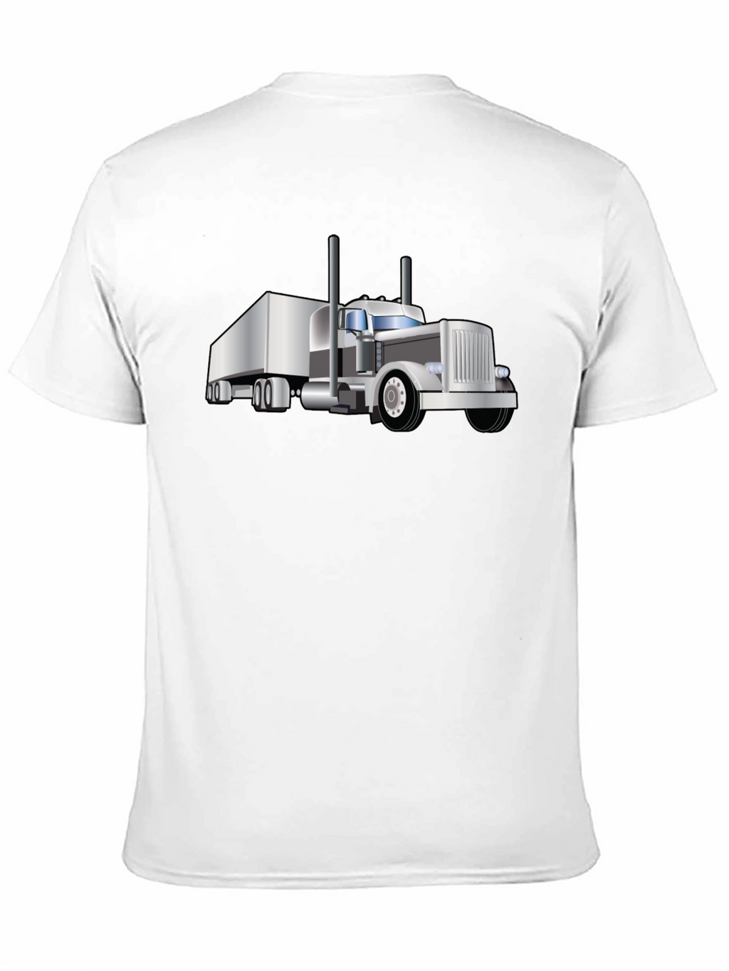 Trucker T-Shirt: Cool Black Semi-Truck Graphic Tee