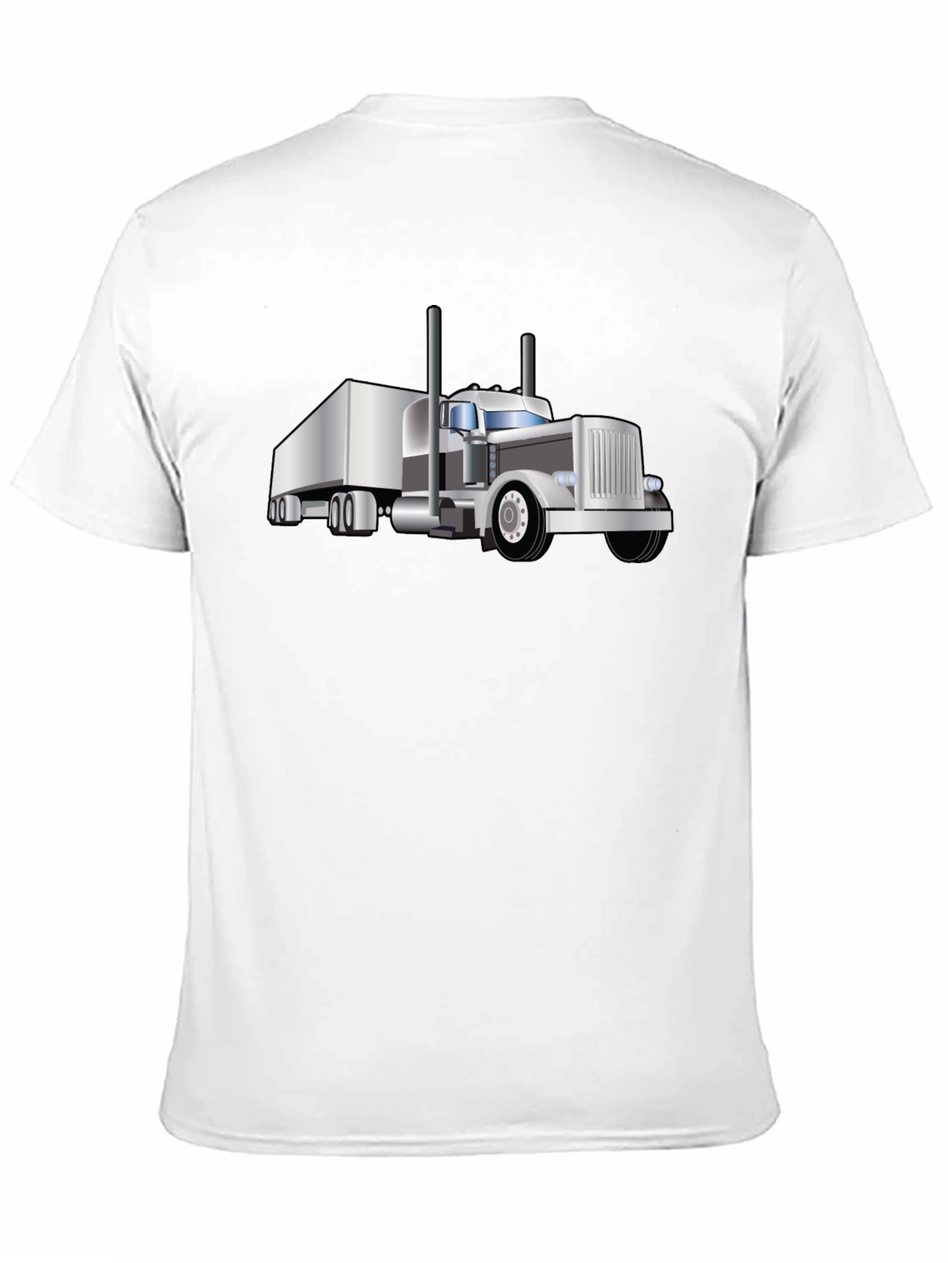 Trucker T-Shirt: Cool Black Semi-Truck Graphic Tee