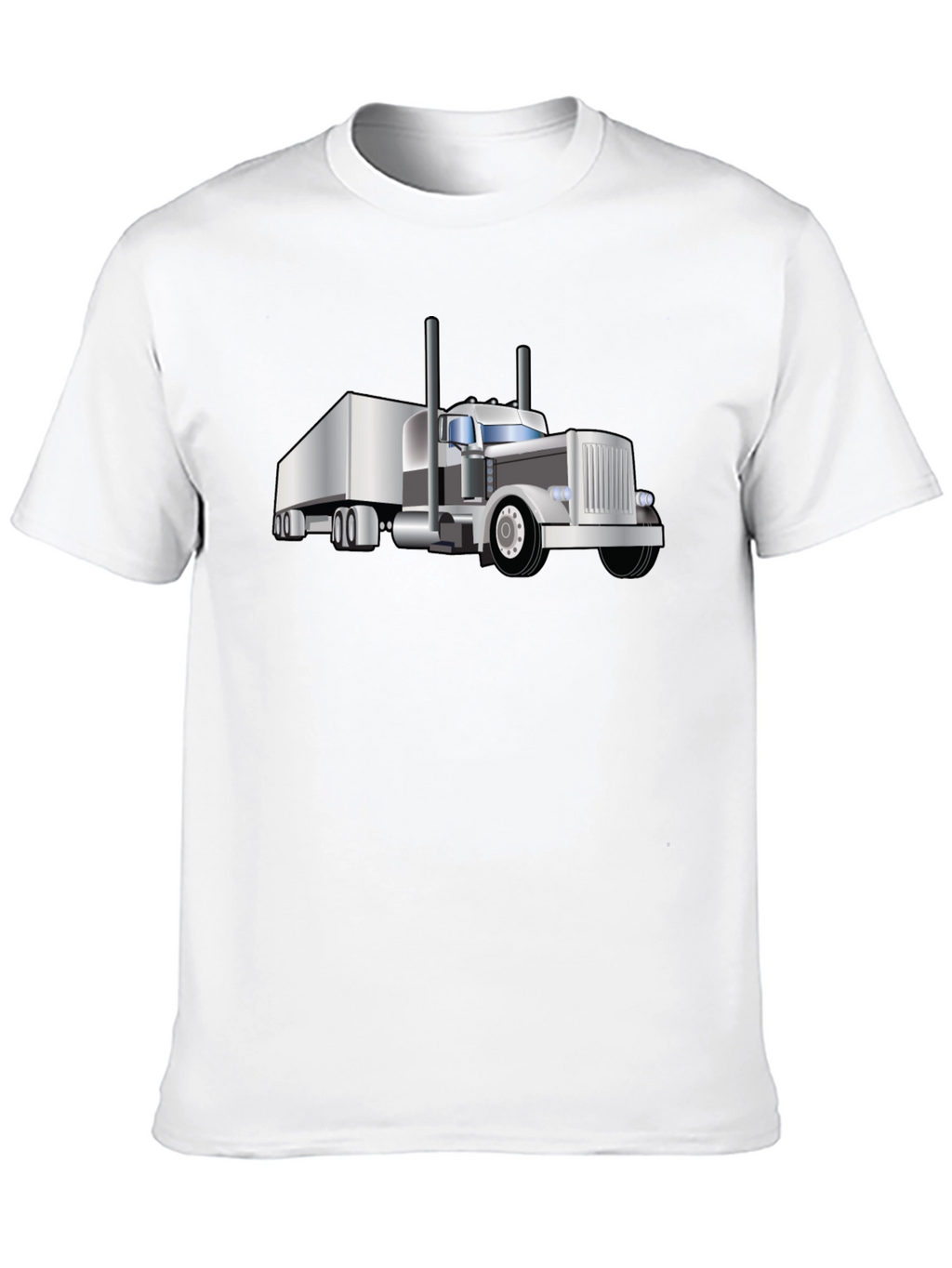 Trucker T-Shirt: Cool Black Semi-Truck Graphic Tee