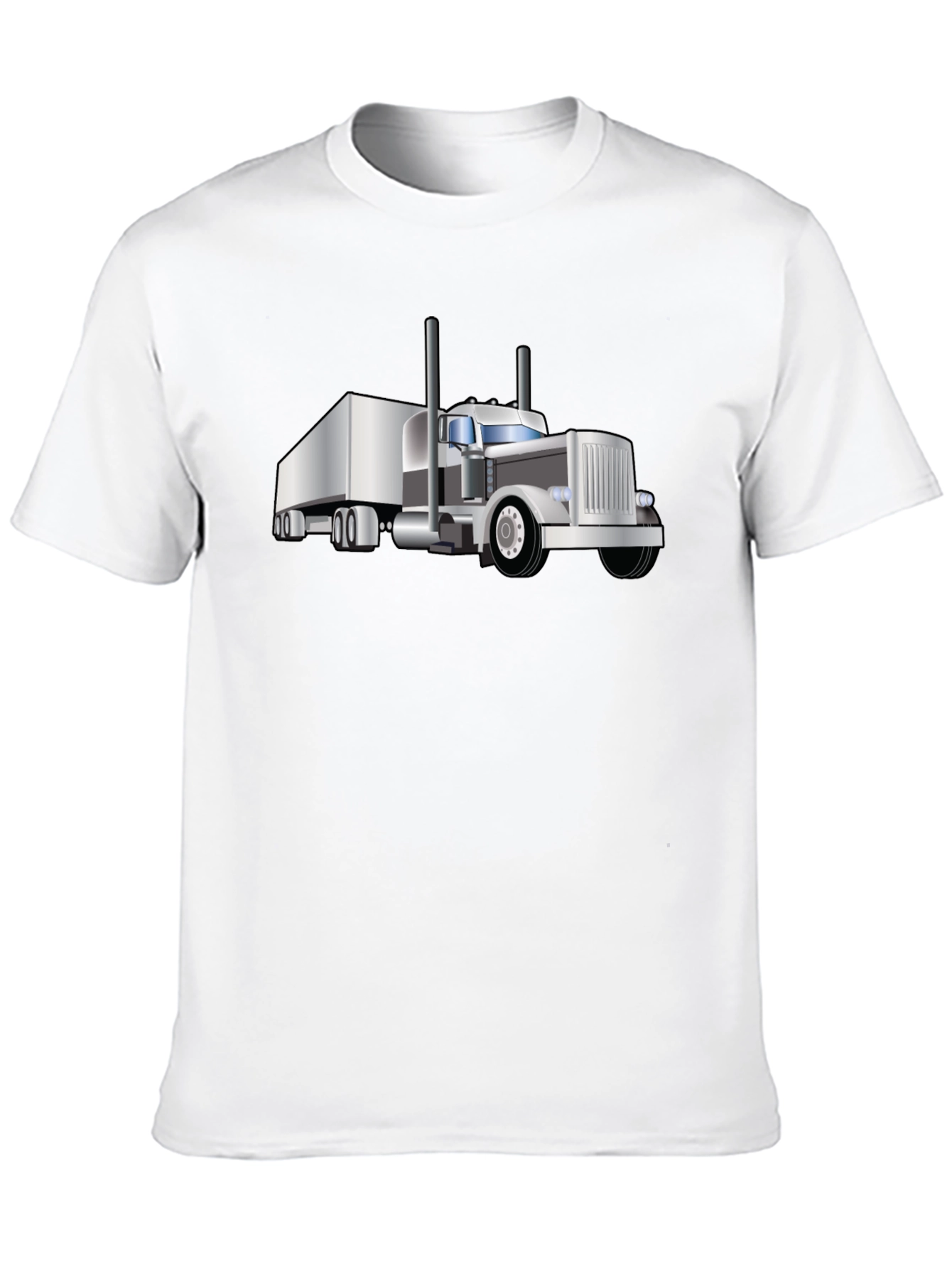 Trucker T-Shirt: Cool Black Semi-Truck Graphic Tee