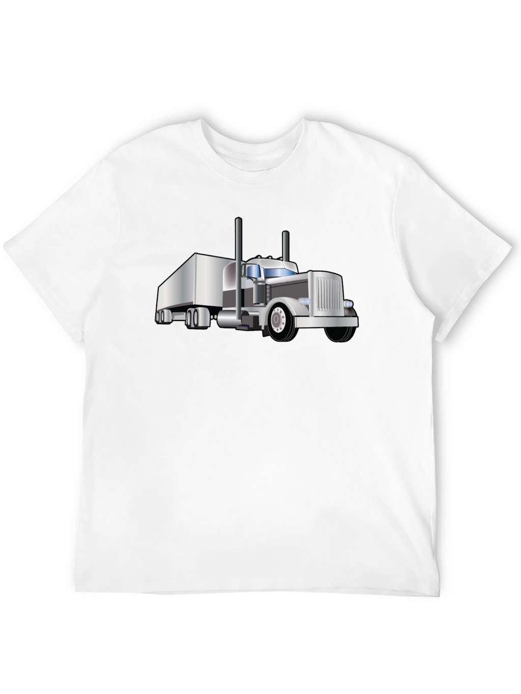 Trucker T-Shirt: Cool Black Semi-Truck Graphic Tee