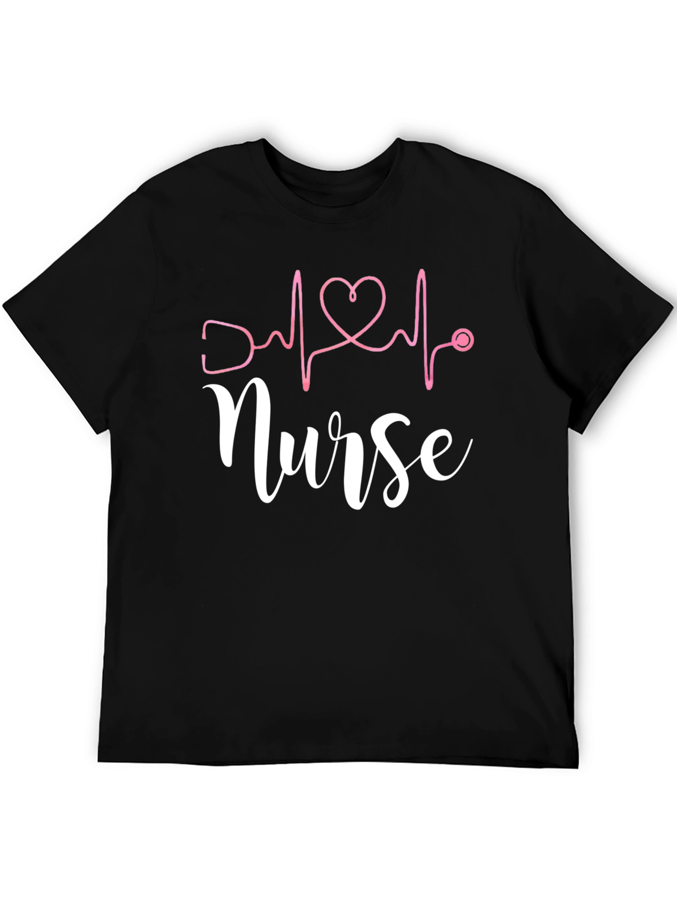 Nurse Heartbeat T-Shirt - Black