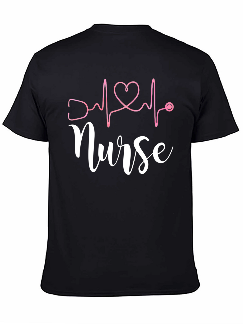 Nurse Heartbeat T-Shirt - Black
