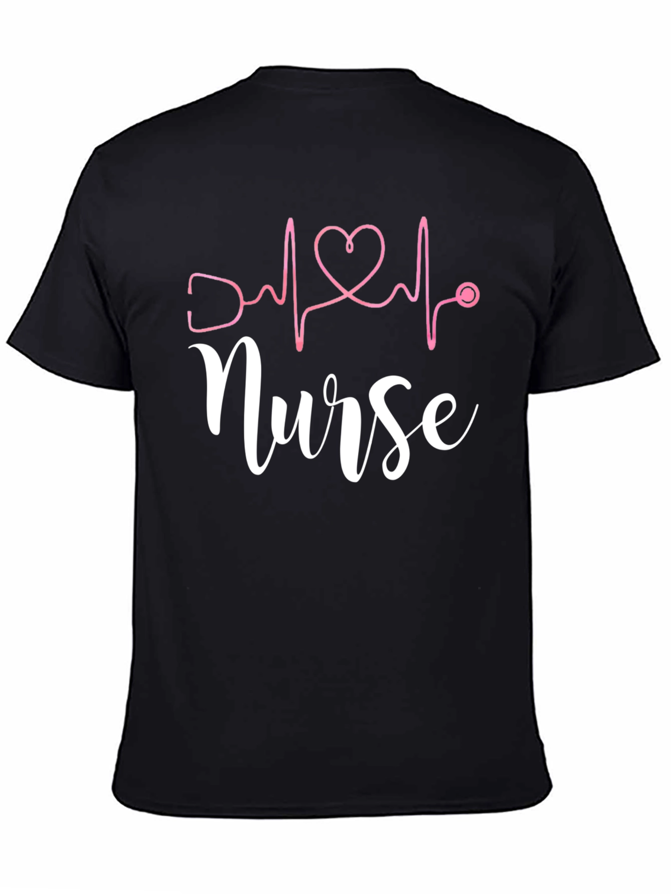 Nurse Heartbeat T-Shirt - Black