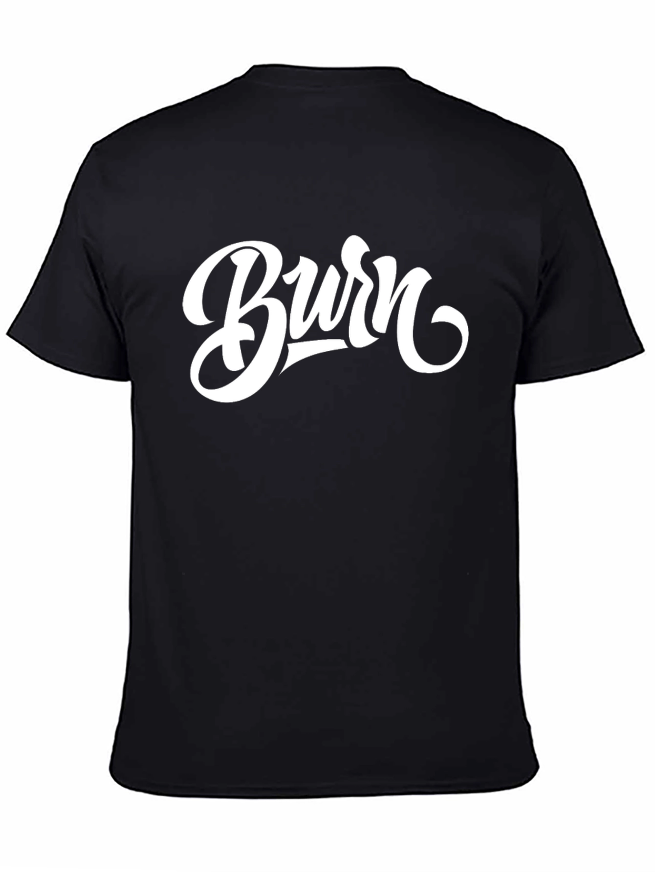 Burn Graphic Tee - Stylish Black T-Shirt