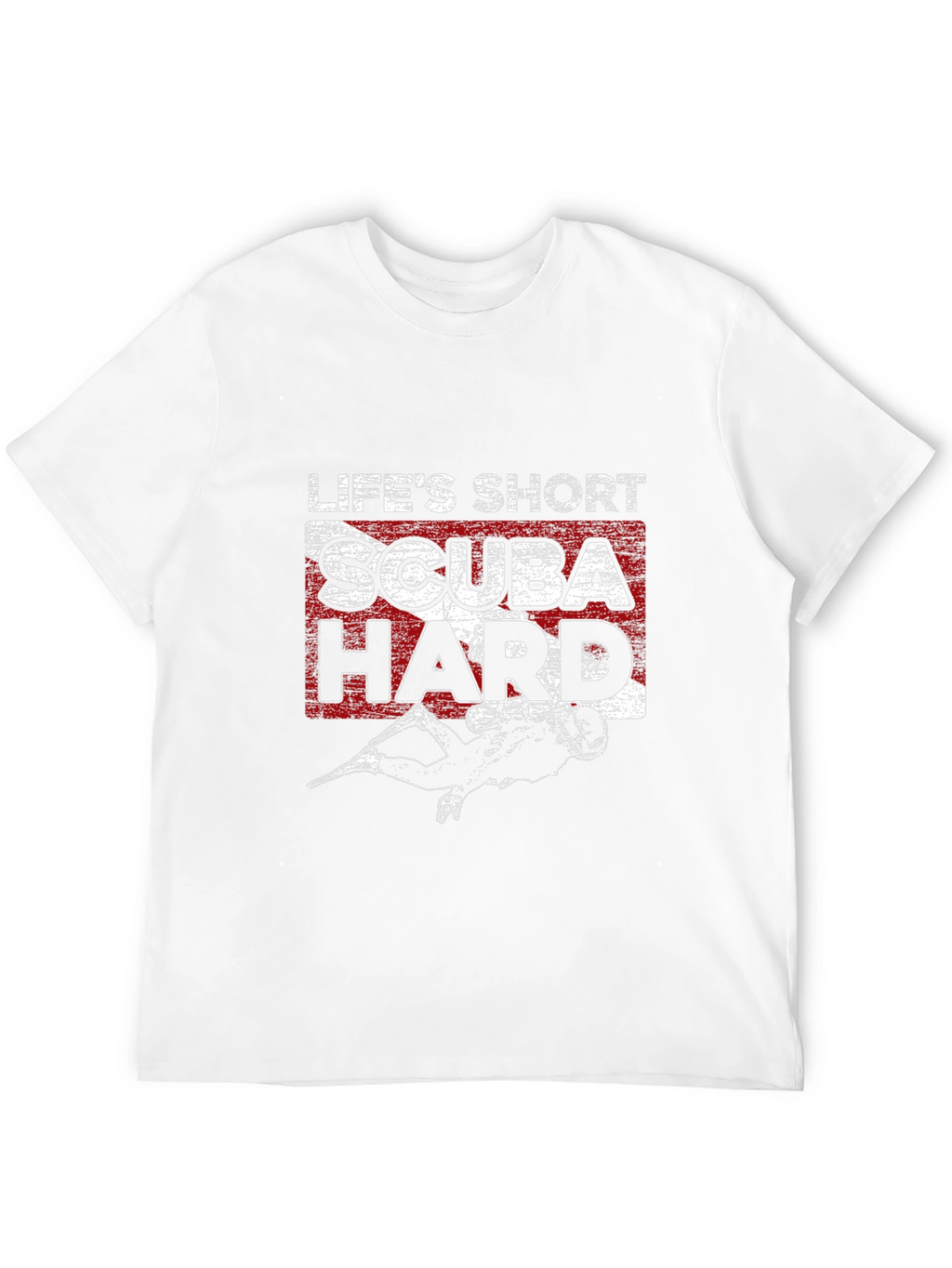 Lifes Short Scuba Hard Black T-Shirt